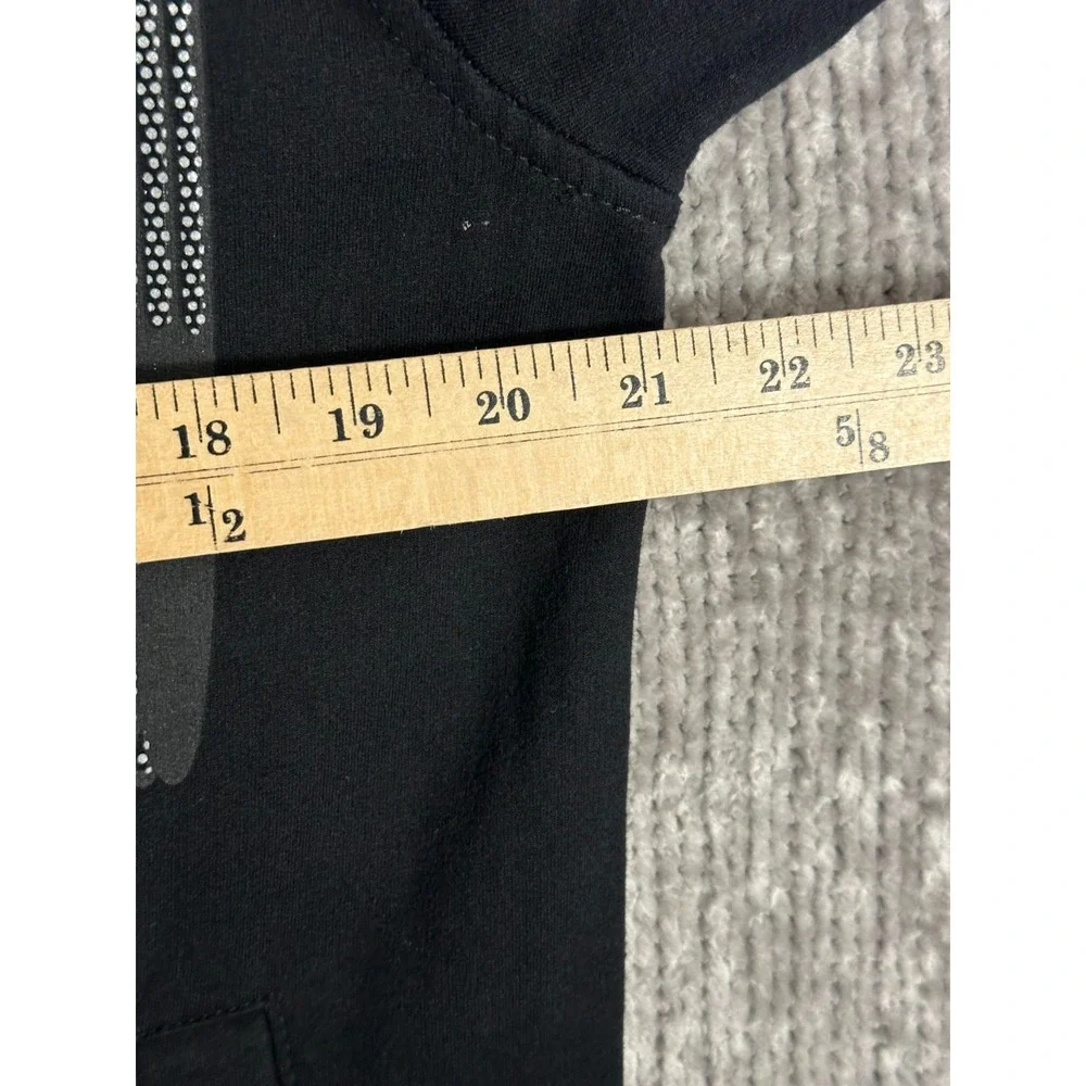 Social Collision Y2K Skeleton Robot Full Zip Hoodie Black Mall Goth Emo Cyber M